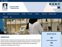 Tablet Screenshot of admissions.alfaisal.edu