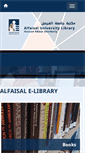 Mobile Screenshot of library.alfaisal.edu